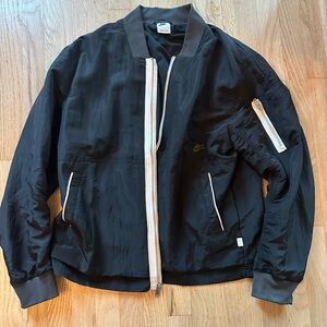 Nike Sportswear Essential Black White Bomber Jacket